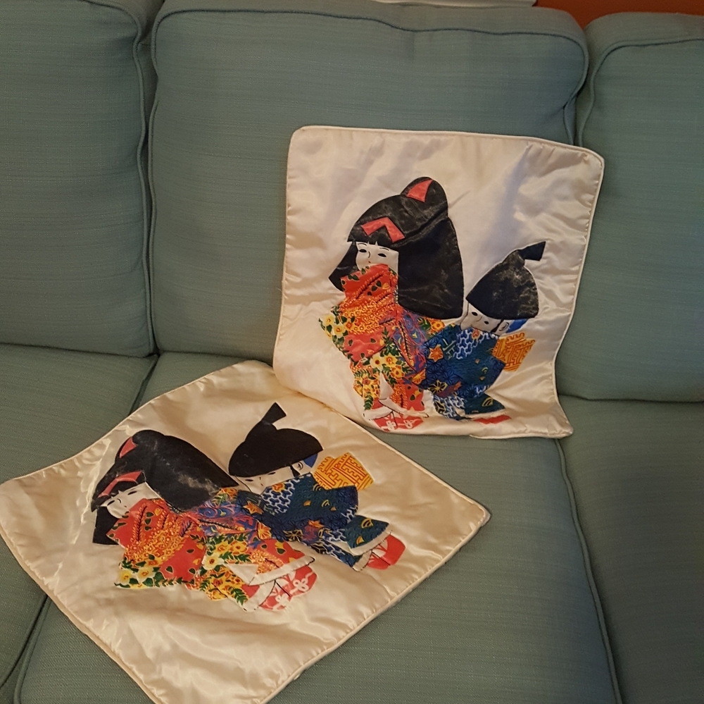 Set of unique pillow cases